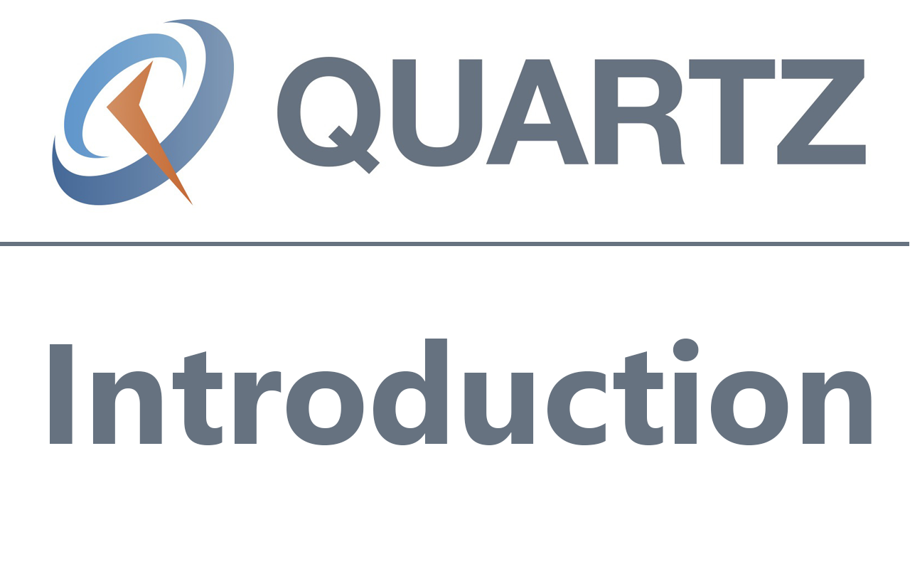 Кварц логотип. Quartz logo. Quartz scheduler