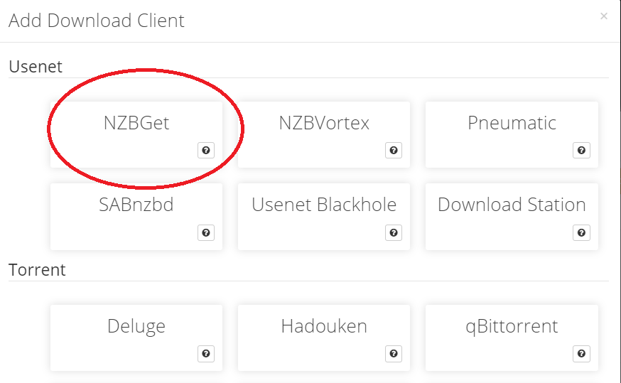 nzbget sonarr setup