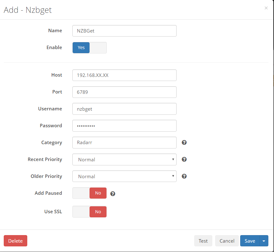 how to configure sonarr