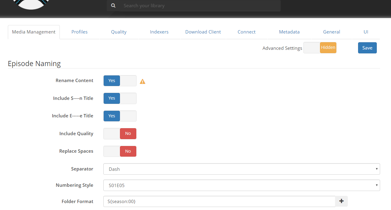 how to configure sonarr to use external deluge