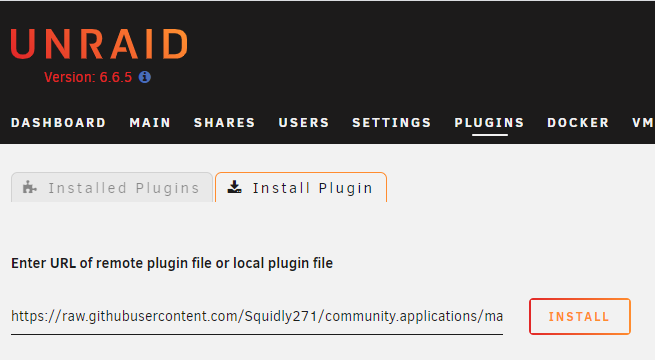 plex media server docker unraid plus